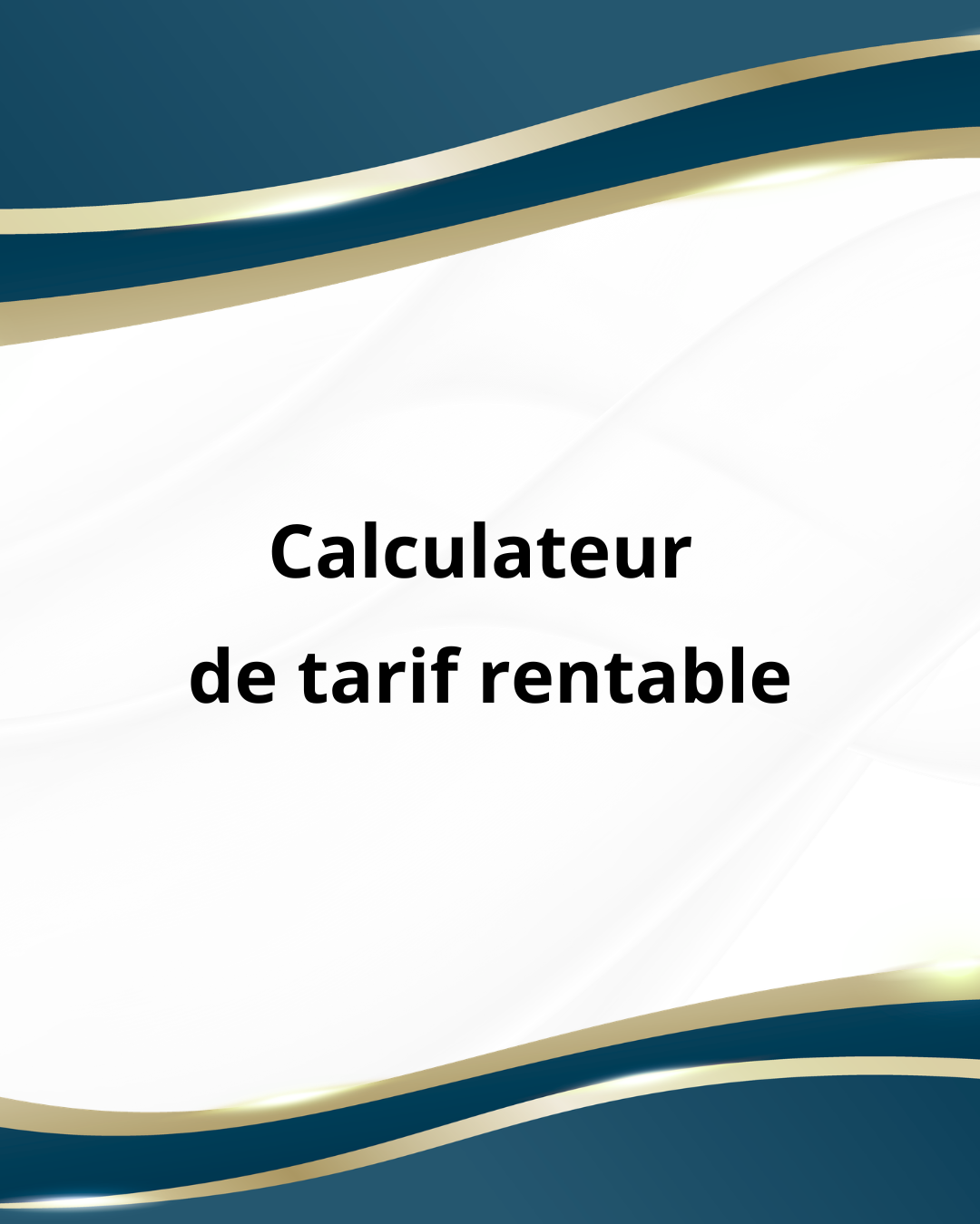 Fixer des prix qui vous font vivre